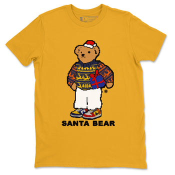 Dunk What The t shirts to match sneakers Santa Bear Christmas Shirts Dunk Low CO.JP What The shirt SNRT Sneaker Tees unisex cotton Gold 2 shirts
