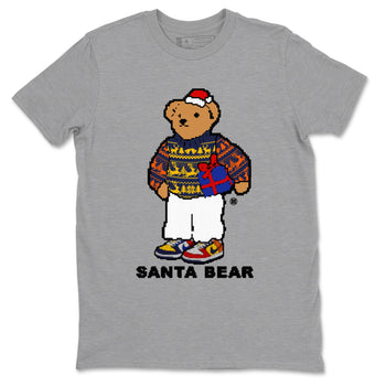 Dunk What The t shirts to match sneakers Santa Bear Christmas Shirts Dunk Low CO.JP What The shirt SNRT Sneaker Tees unisex cotton Heather Grey 2 shirts