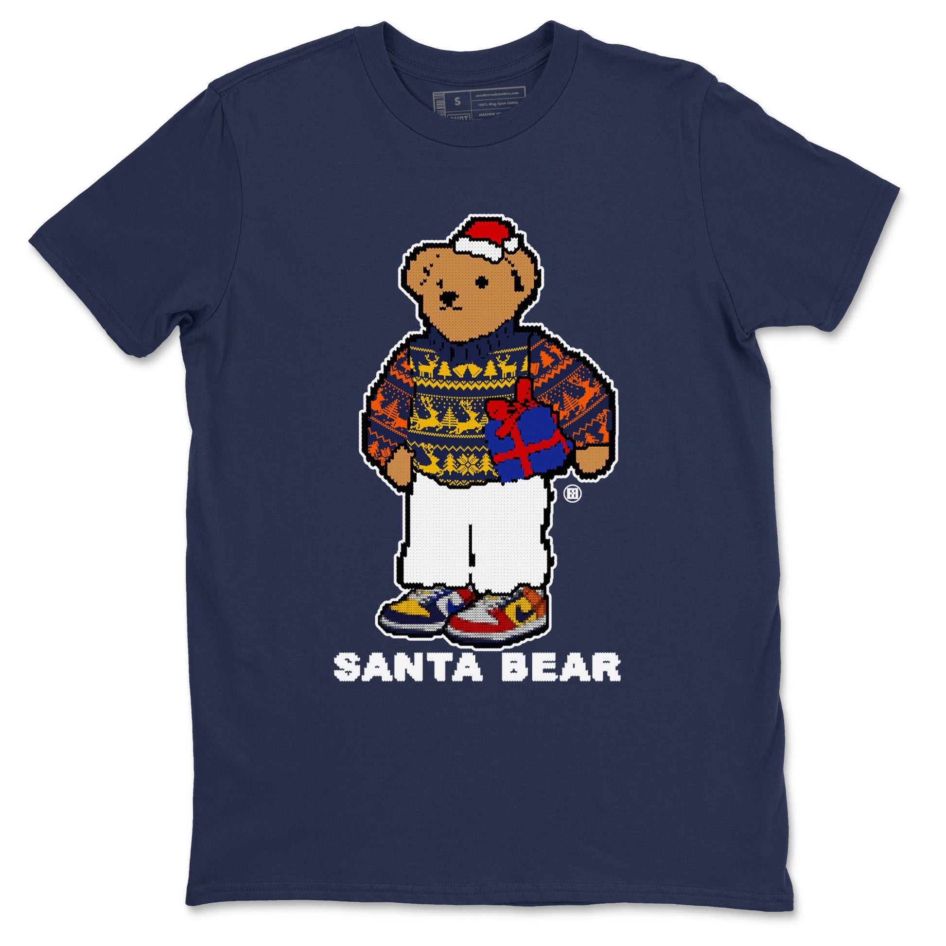 Dunk What The t shirts to match sneakers Santa Bear Christmas Shirts Dunk Low CO.JP What The shirt SNRT Sneaker Tees unisex cotton Navy 2 shirts