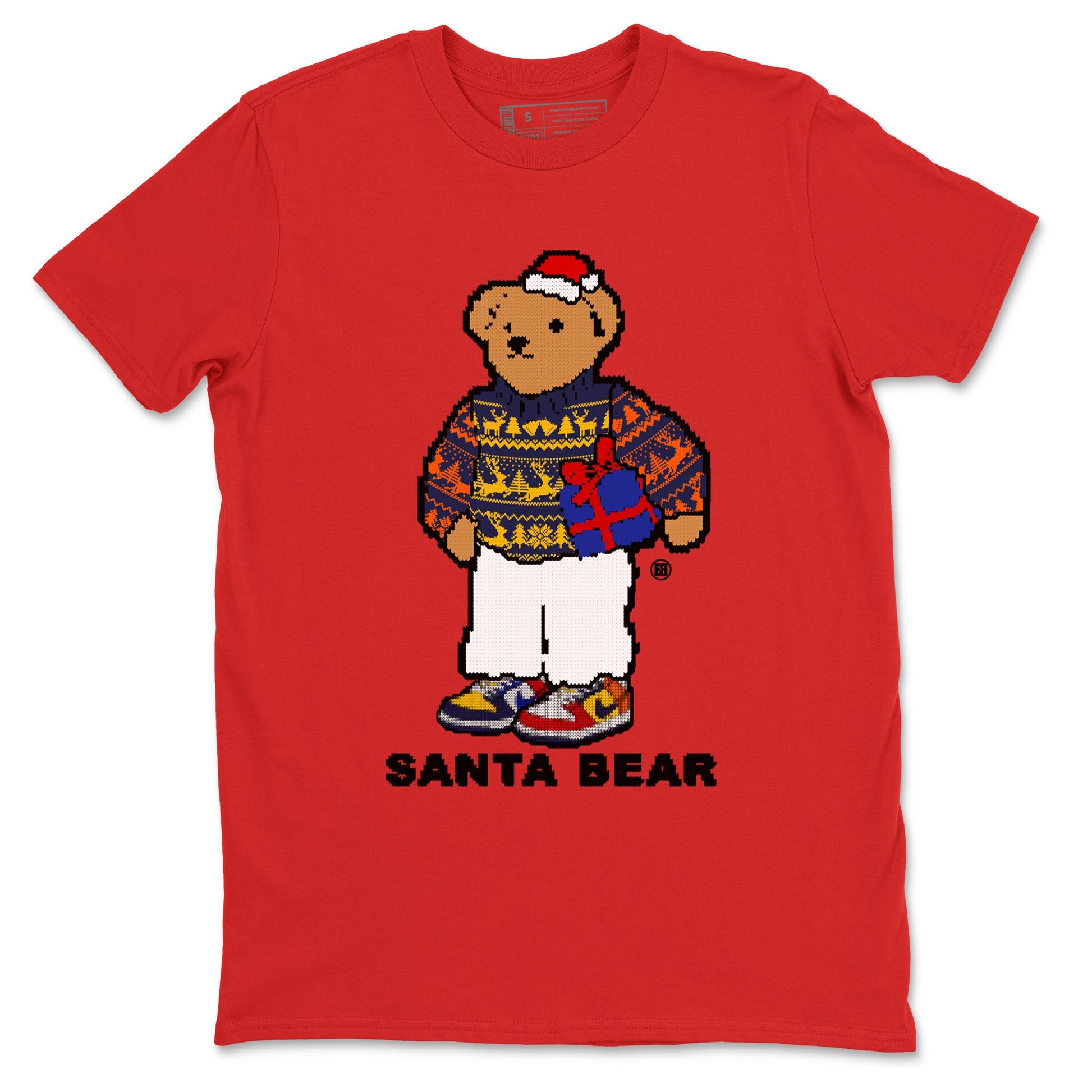 Dunk What The t shirts to match sneakers Santa Bear Christmas Shirts Dunk Low CO.JP What The shirt SNRT Sneaker Tees unisex cotton Red 2 shirts