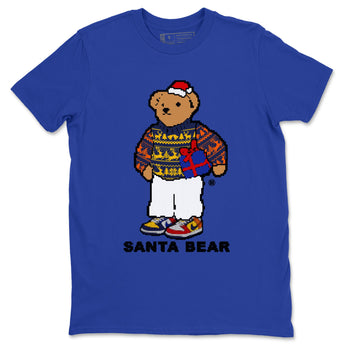 Dunk What The t shirts to match sneakers Santa Bear Christmas Shirts Dunk Low CO.JP What The shirt SNRT Sneaker Tees unisex cotton Royal Blue 2 shirts