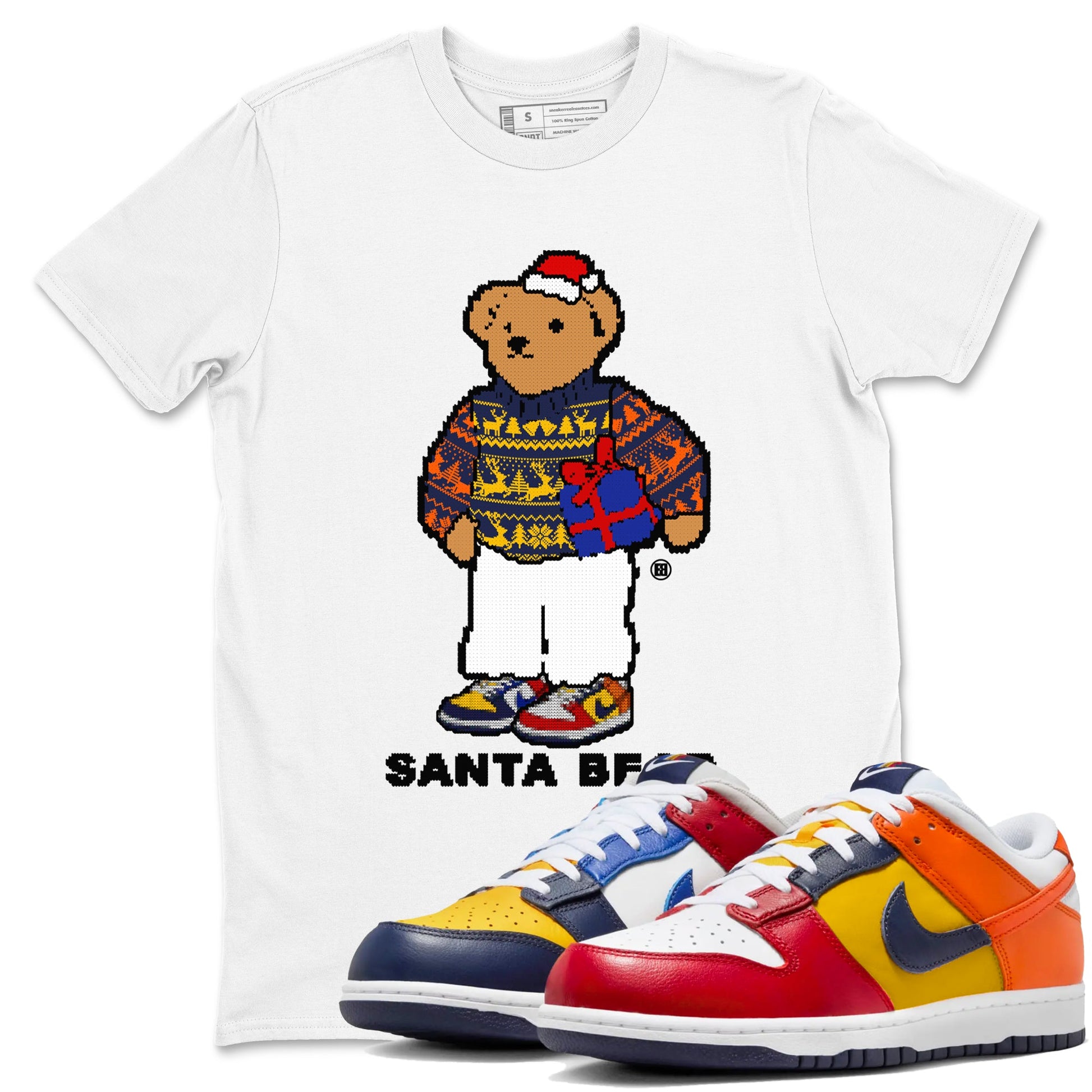 Dunk What The t shirts to match sneakers Santa Bear Christmas Shirts Dunk Low CO.JP What The shirt SNRT Sneaker Tees unisex cotton White 1 shirts