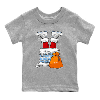AJ11 Retro Legend Blue shirts to match jordans Santa Stuck In Chimney best t shirts to wear with jordans 11s Legend Blue match shoes to clothes SNRT Sneaker Tees Youth Baby Heather Grey 2 tee