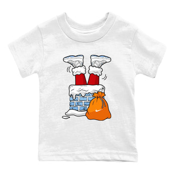 AJ11 Retro Legend Blue shirts to match jordans Santa Stuck In Chimney best t shirts to wear with jordans 11s Legend Blue match shoes to clothes SNRT Sneaker Tees Youth Baby White 2 tee
