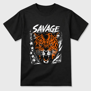 Sneaker match tees – Sneaker Tees To Match Air Jordan 3 Orange Citrus Shoes – Savage Tiger Tee Black 2