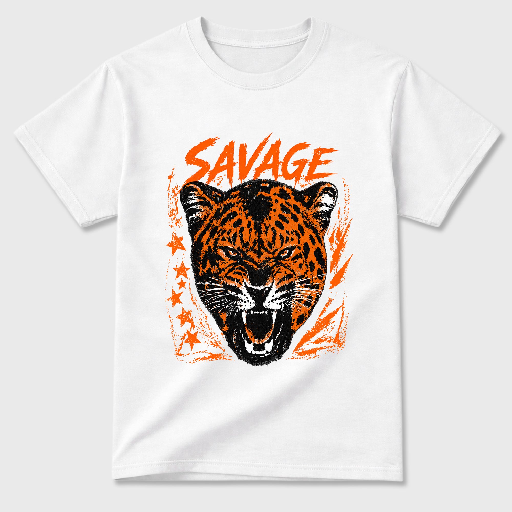 Sneaker match tees – Sneaker Tees To Match Air Jordan 3 Orange Citrus Shoes – Savage Tiger Tee White 2