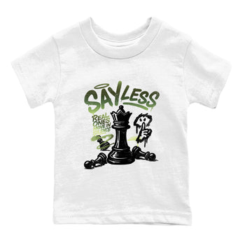 Best Christmas gifts for sneakerheads - Sneaker Tees To Match Air Foamposite One Pine Green Sneakers – Say Less Kids T-Shirt White 2