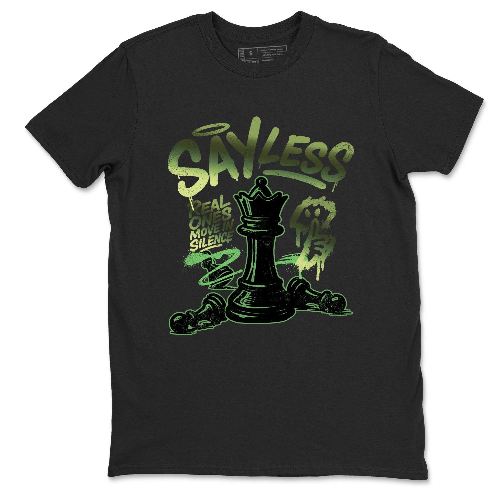 Best Christmas gifts for sneakerheads - Sneaker Tees To Match Air Foamposite One Pine Green Sneakers – Say Less Tee Black 2