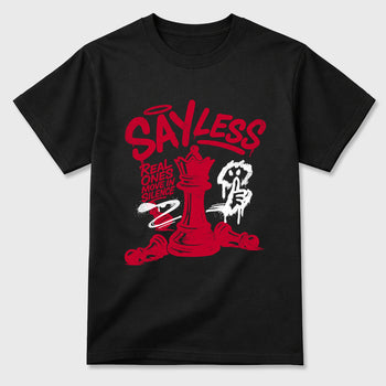 Sneaker match tees – Sneaker Tees To Match Air Jordan 1 Banned Shoes – Say Less Tee Black 2