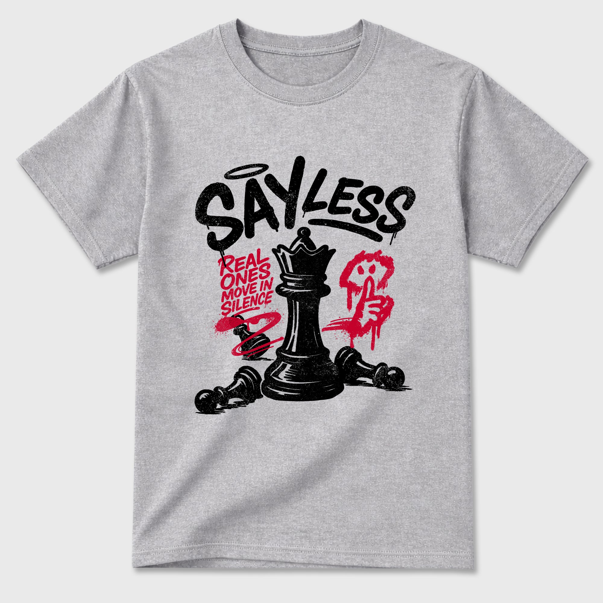 Sneaker match tees – Sneaker Tees To Match Air Jordan 1 Banned Shoes – Say Less Tee Heather Grey 2