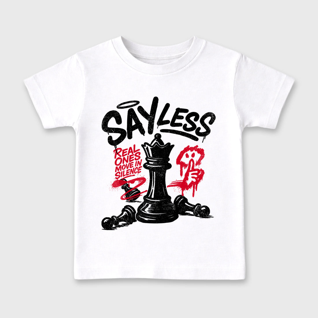 Sneaker match tees – Sneaker Tees To Match Air Jordan 1 Flight Club Shoes – Say Less Kids T-Shirt White 2
