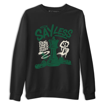 Sneaker Threads – Sneaker Tees To Match Air Jordan 1 Pro Green – Say Less Graphic Tee Black 2. Perfect for Jordan releases 2025 colorways.
