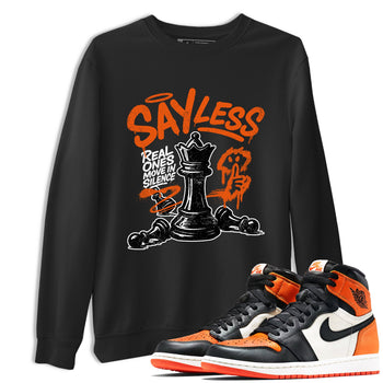 Sneaker match tees – Sneaker Tees To Match Air Jordan 1 Shattered Backboard Shoes – Say Less Tee Black 1