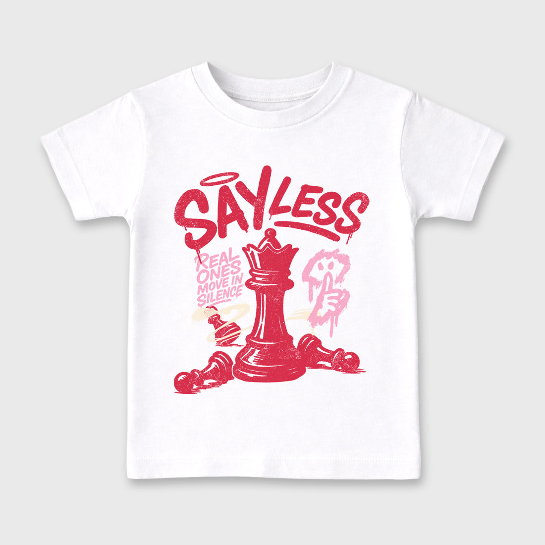 Perfect Sneakerhead Fashion Outfits – Sneaker Tees To Match Air Jordan 1 Low OG x Travis Scott Tropical Pink Shoes – Say Less Kids Graphic T-Shirt White 2