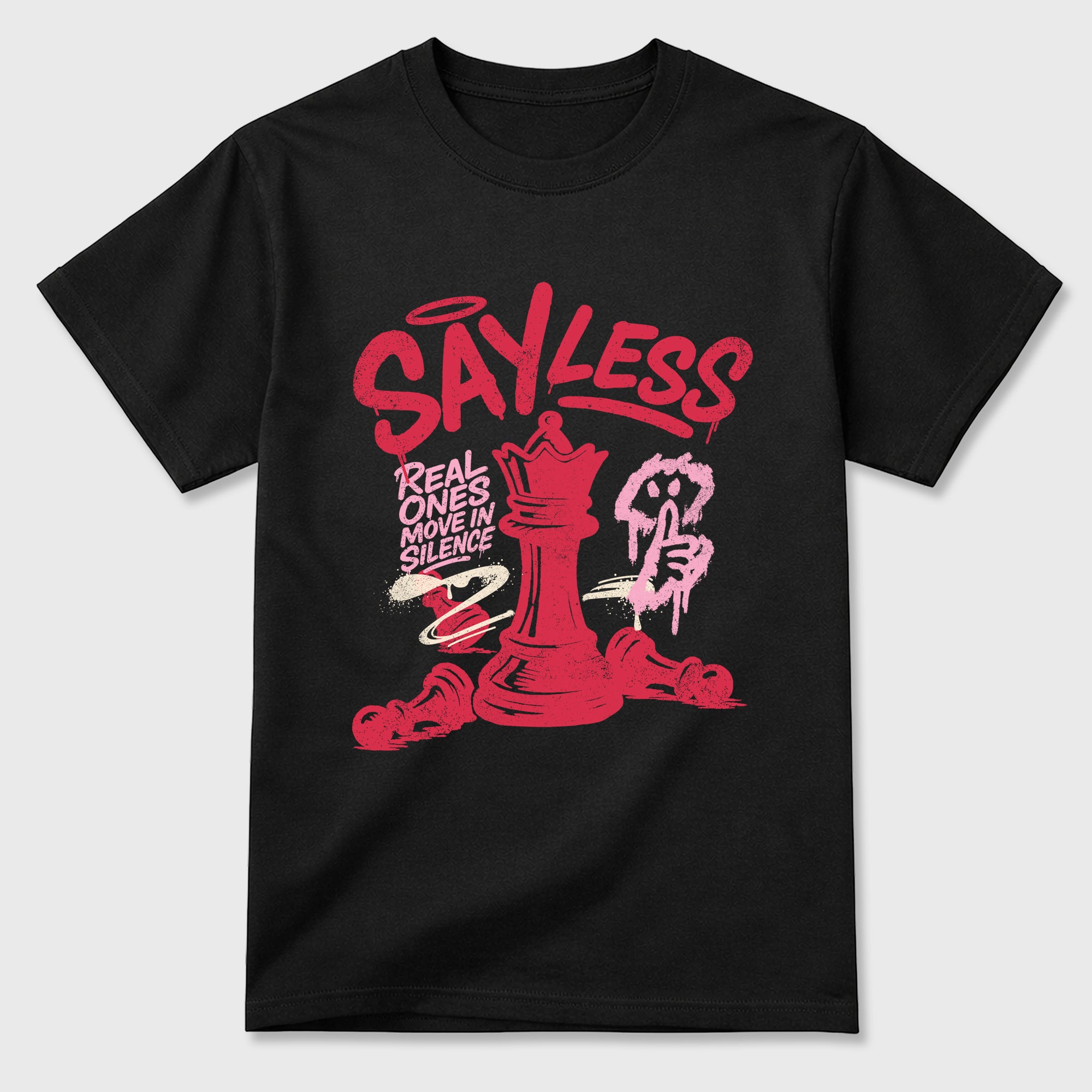 Perfect Sneakerhead Fashion Outfits – Sneaker Tees To Match Air Jordan 1 Low OG x Travis Scott Tropical Pink Shoes – Say Less Graphic Tee Black 2