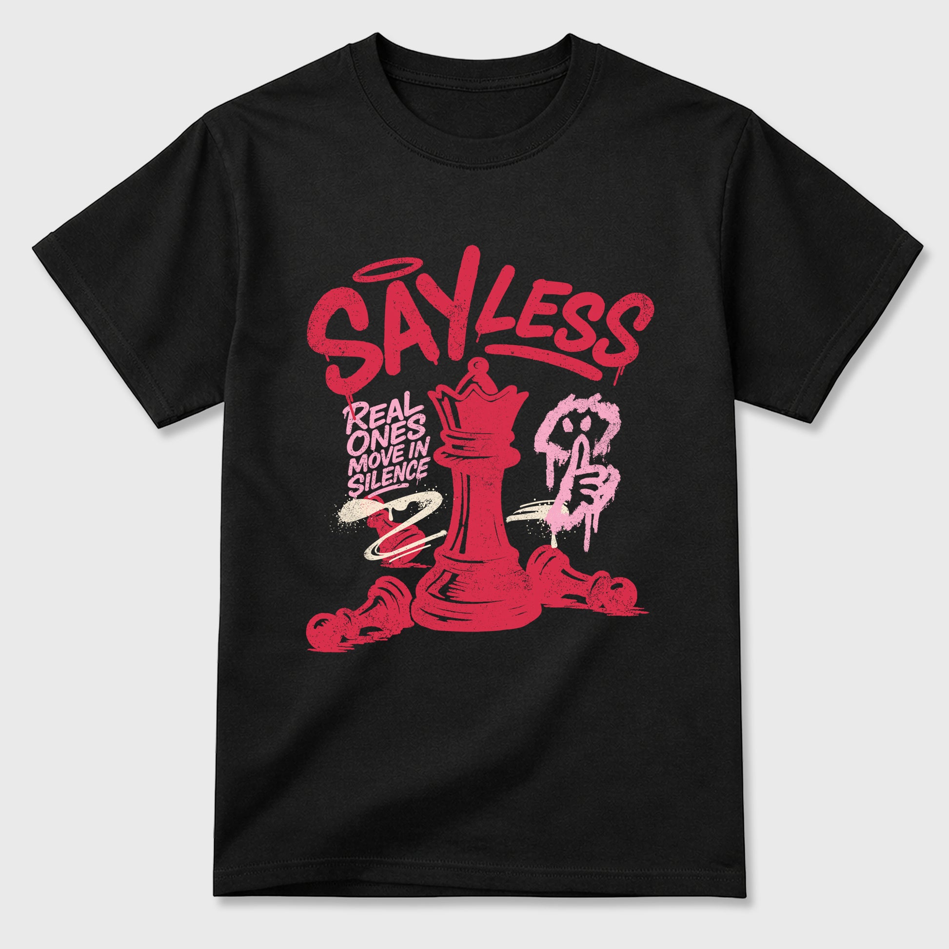Perfect Sneakerhead Fashion Outfits – Sneaker Tees To Match Air Jordan 1 Low OG x Travis Scott Tropical Pink Shoes – Say Less Graphic Tee Black 2