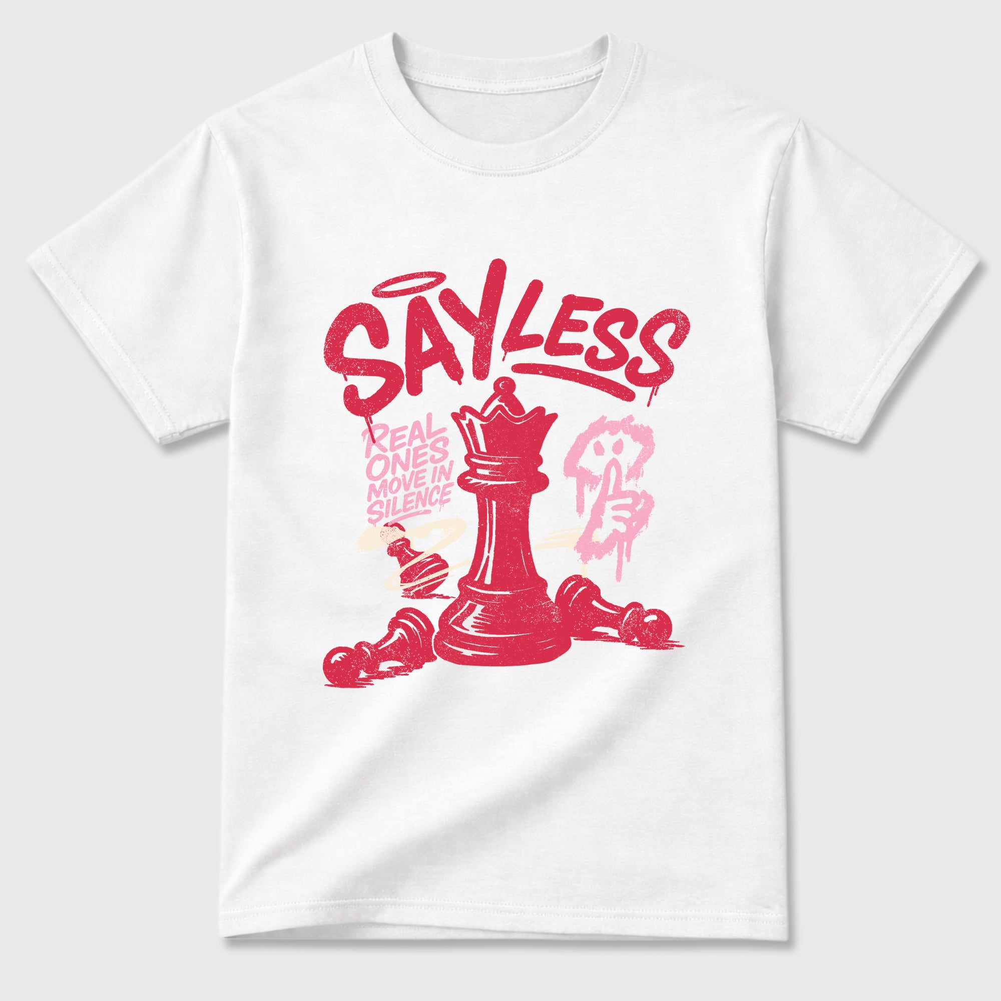 Perfect Sneakerhead Fashion Outfits – Sneaker Tees To Match Air Jordan 1 Low OG x Travis Scott Tropical Pink Shoes – Say Less Graphic Tee White 2
