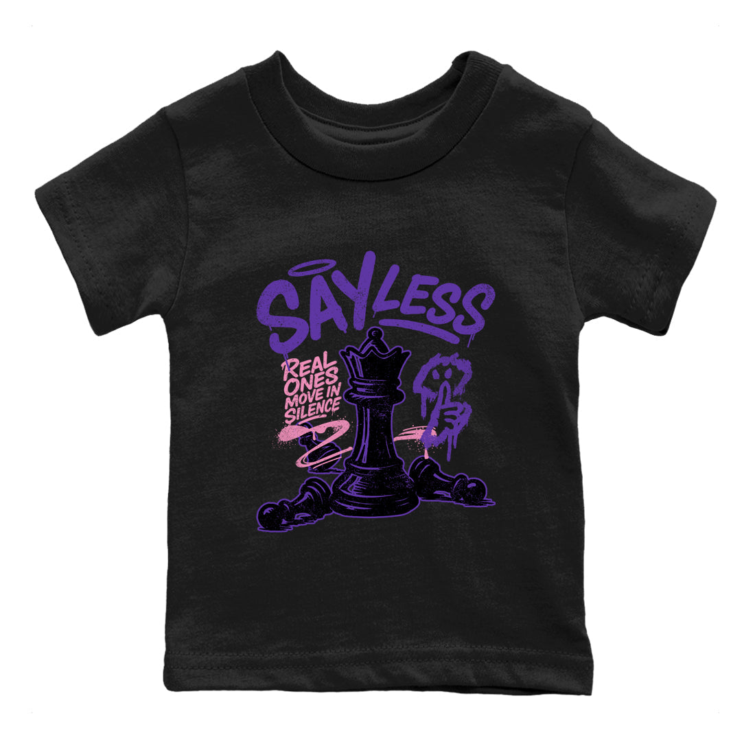 Sneaker match tees – Sneaker Tees To Match Air Jordan 11 Canyon Purple Shoes – Say Less Kids T-Shirt Black 2