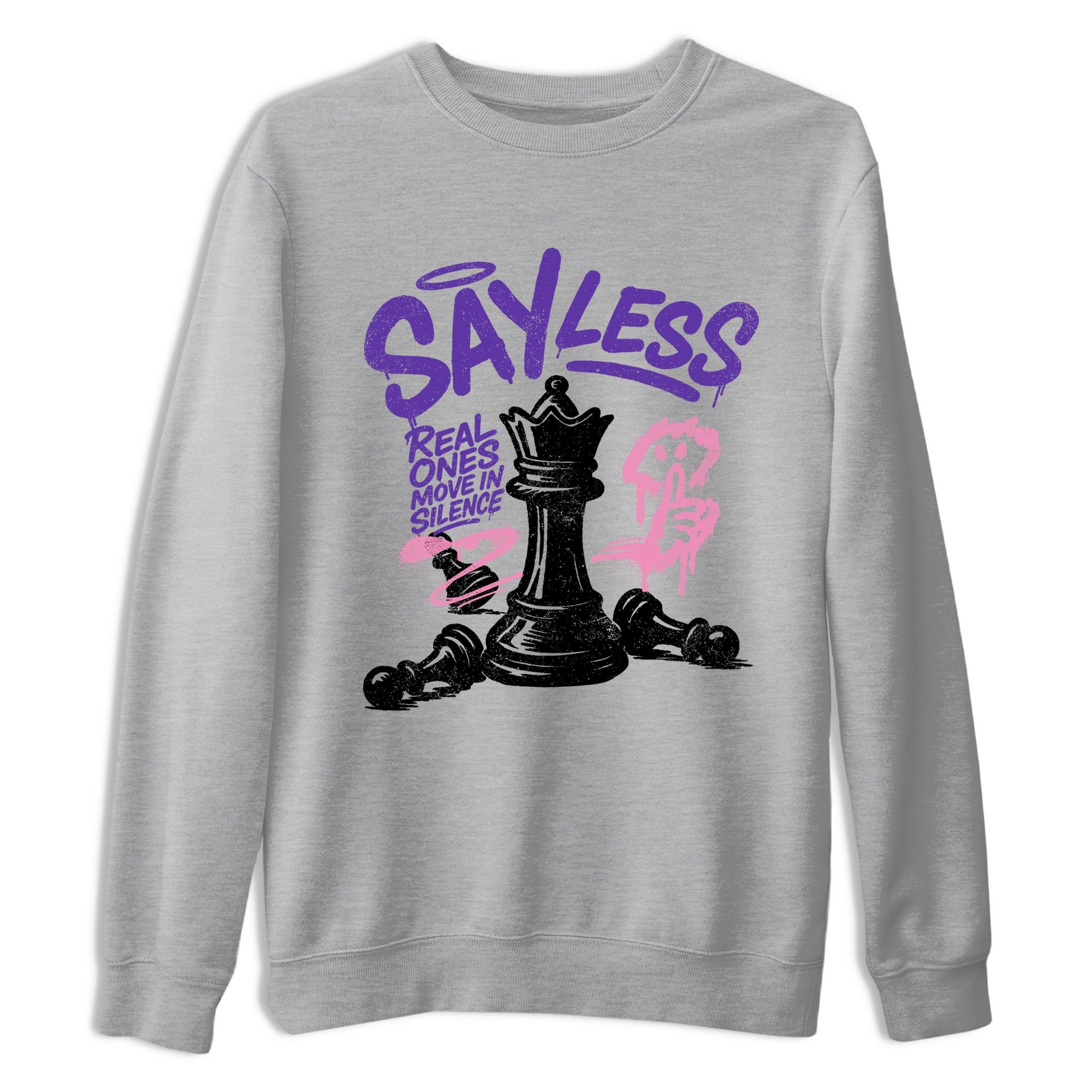 Sneaker match tees – Sneaker Tees To Match Air Jordan 11 Canyon Purple Shoes – Say Less Tee Heather Grey 2