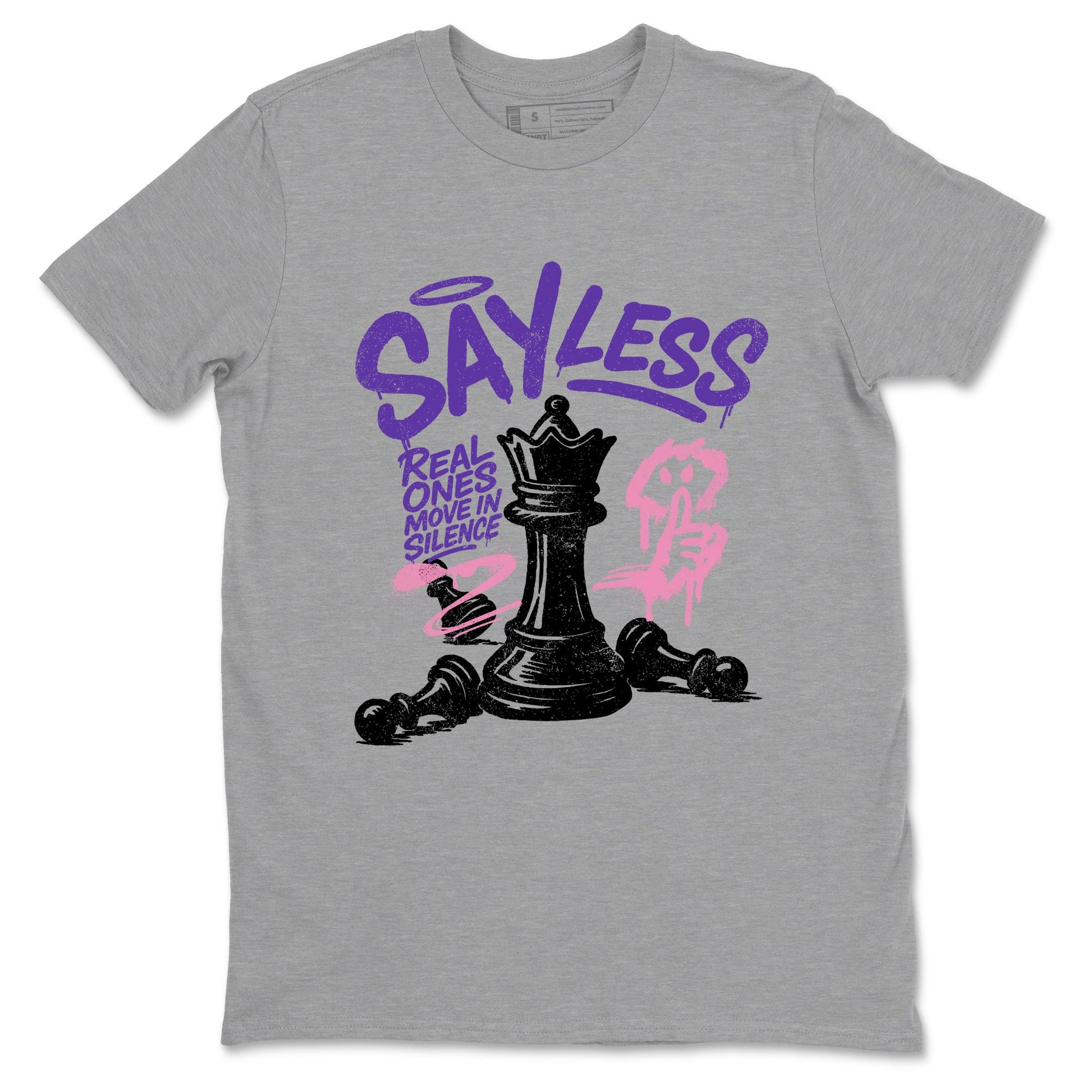 Sneaker match tees – Sneaker Tees To Match Air Jordan 11 Canyon Purple Shoes – Say Less Tee Heather Grey 2
