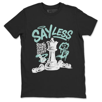 Say Less sneaker match t-shirt styled to complete your fit with the Air Jordan 11 Igloo sneakers, shown in Black 2.