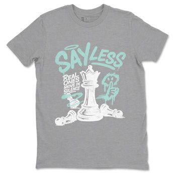 Say Less sneaker match t-shirt styled to complete your fit with the Air Jordan 11 Igloo sneakers, shown in Heather Grey 2.