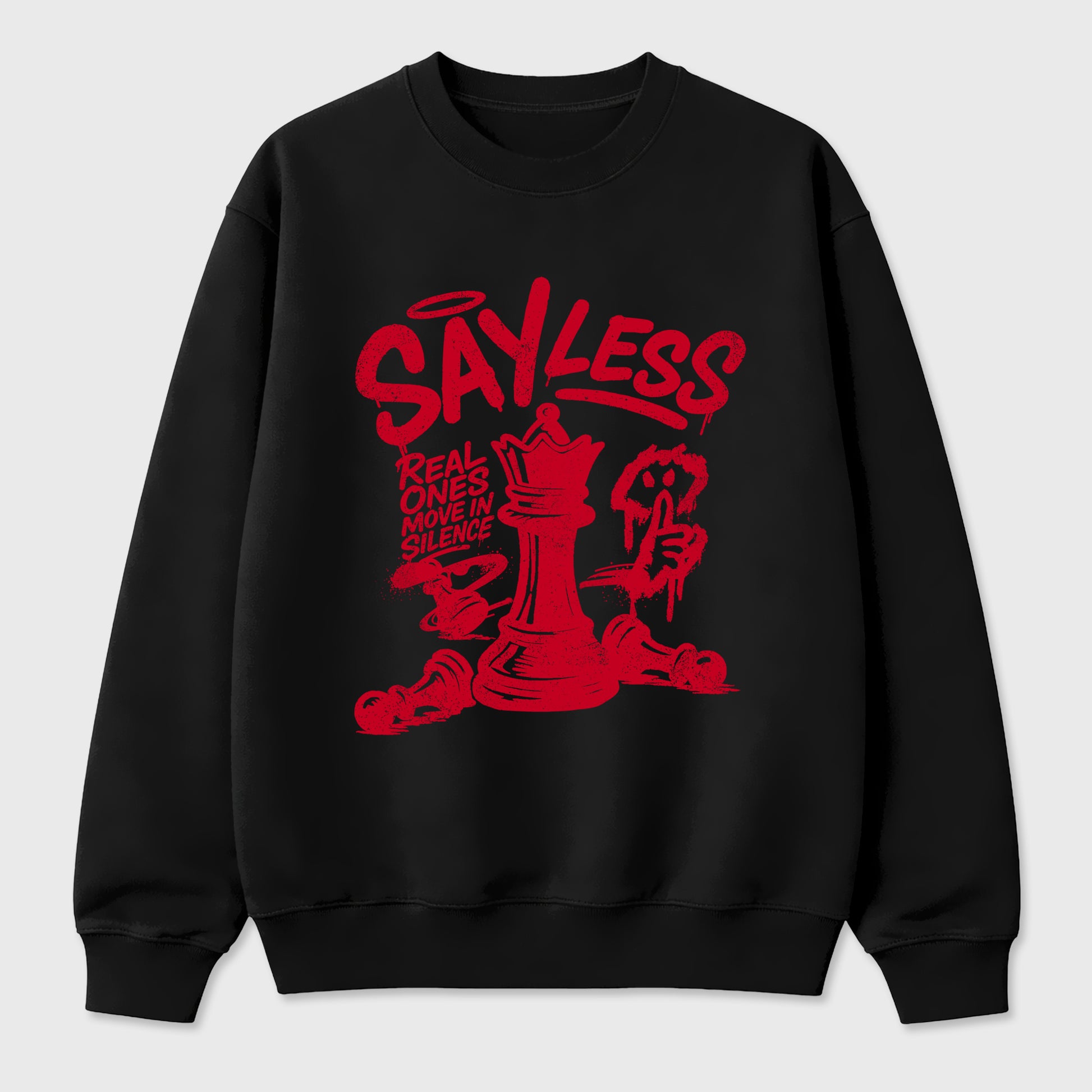 Say Less Graphic T-Shirt sneaker match tee designed for the Air Jordan 12 Bloodline, featuring coordinated color options for a perfect streetwear match. Black 2 shirt.