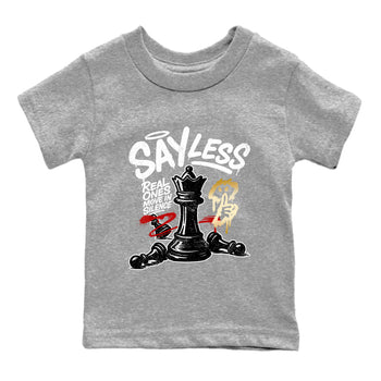 Sneaker match tees – Sneaker Tees To Match Air Jordan 12 Taxi Shoes – Say Less Kids T-Shirt Heather Grey 2