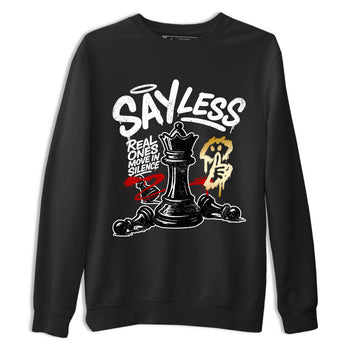 Sneaker match tees – Sneaker Tees To Match Air Jordan 12 Taxi Shoes – Say Less Tee Black 2