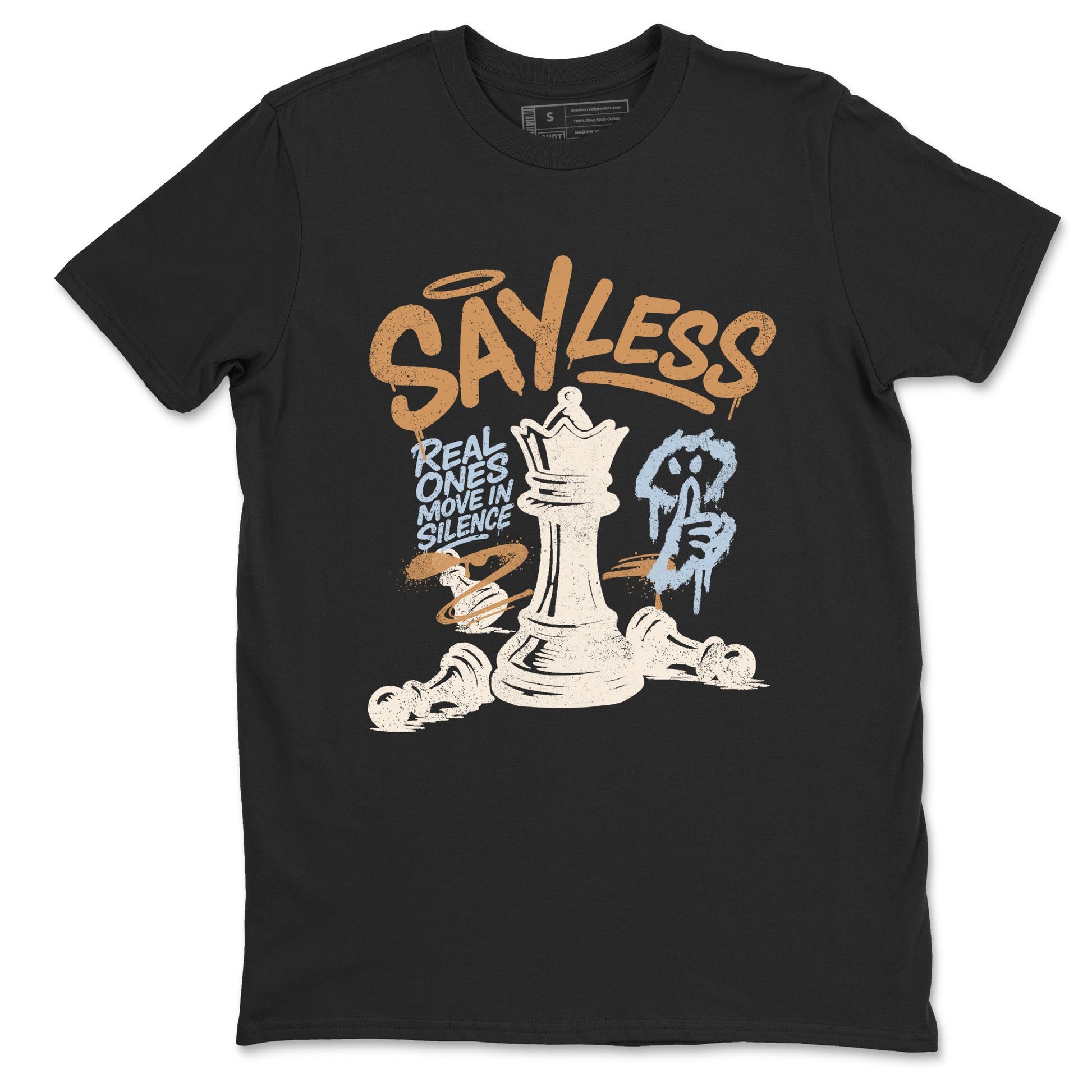 Sneaker match tees – Sneaker Tees To Match Air Jordan 3 Champagne and Oysters Shoes – Say Less Tee Black 2