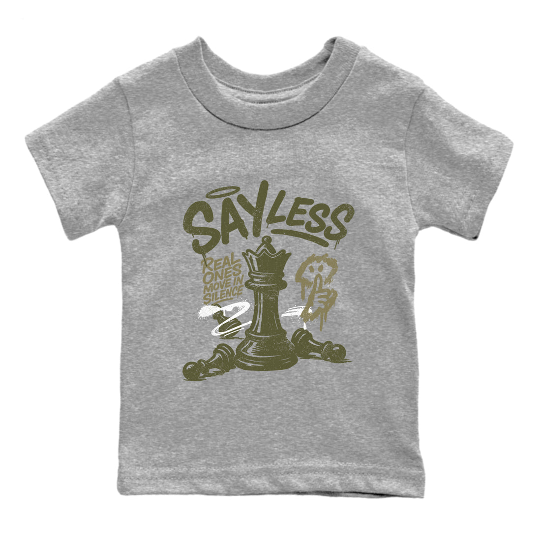 Sneaker Threads – Sneaker Threads To Match Air Jordan 3 Family Affair Shoes – Say Less Kids T-Shirt Heather Grey 2