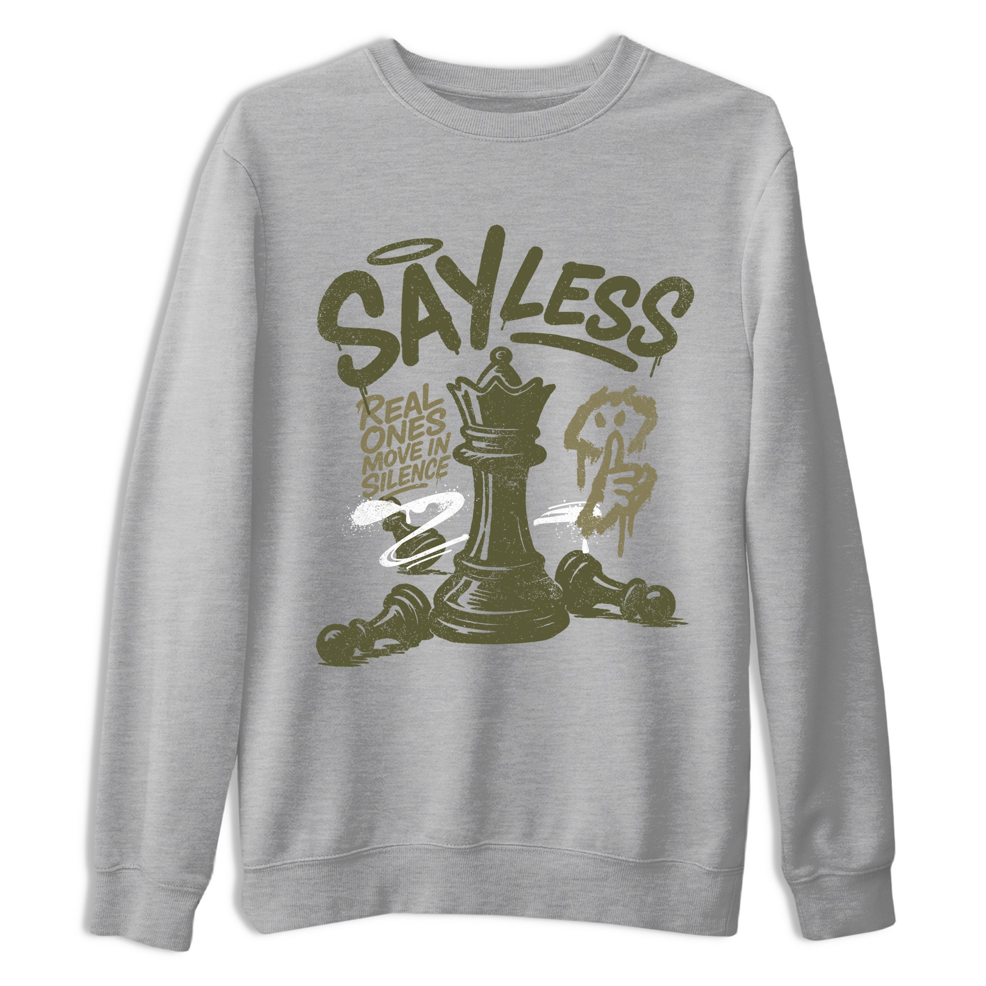 Sneaker Threads – Sneaker Threads To Match Air Jordan 3 Family Affair Shoes – Say Less Tee Heather Grey 2