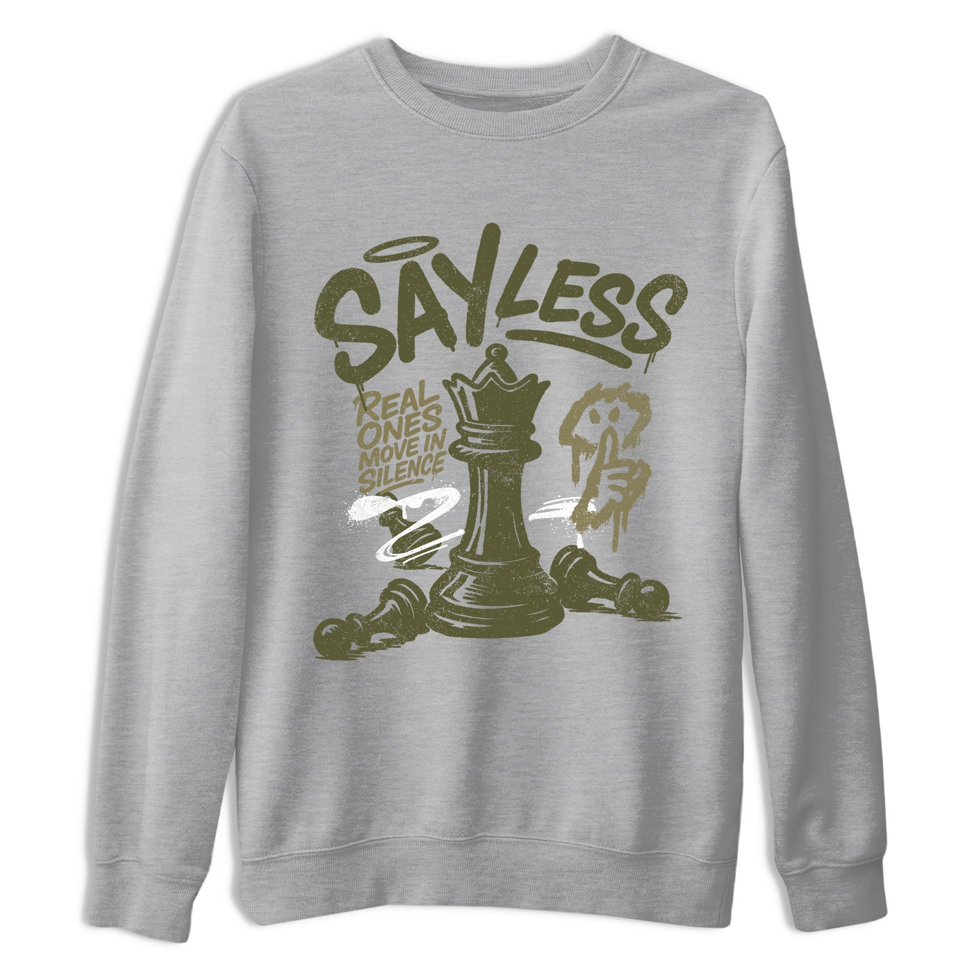 Sneaker Threads – Sneaker Threads To Match Air Jordan 3 Family Affair Shoes – Say Less Tee Heather Grey 2