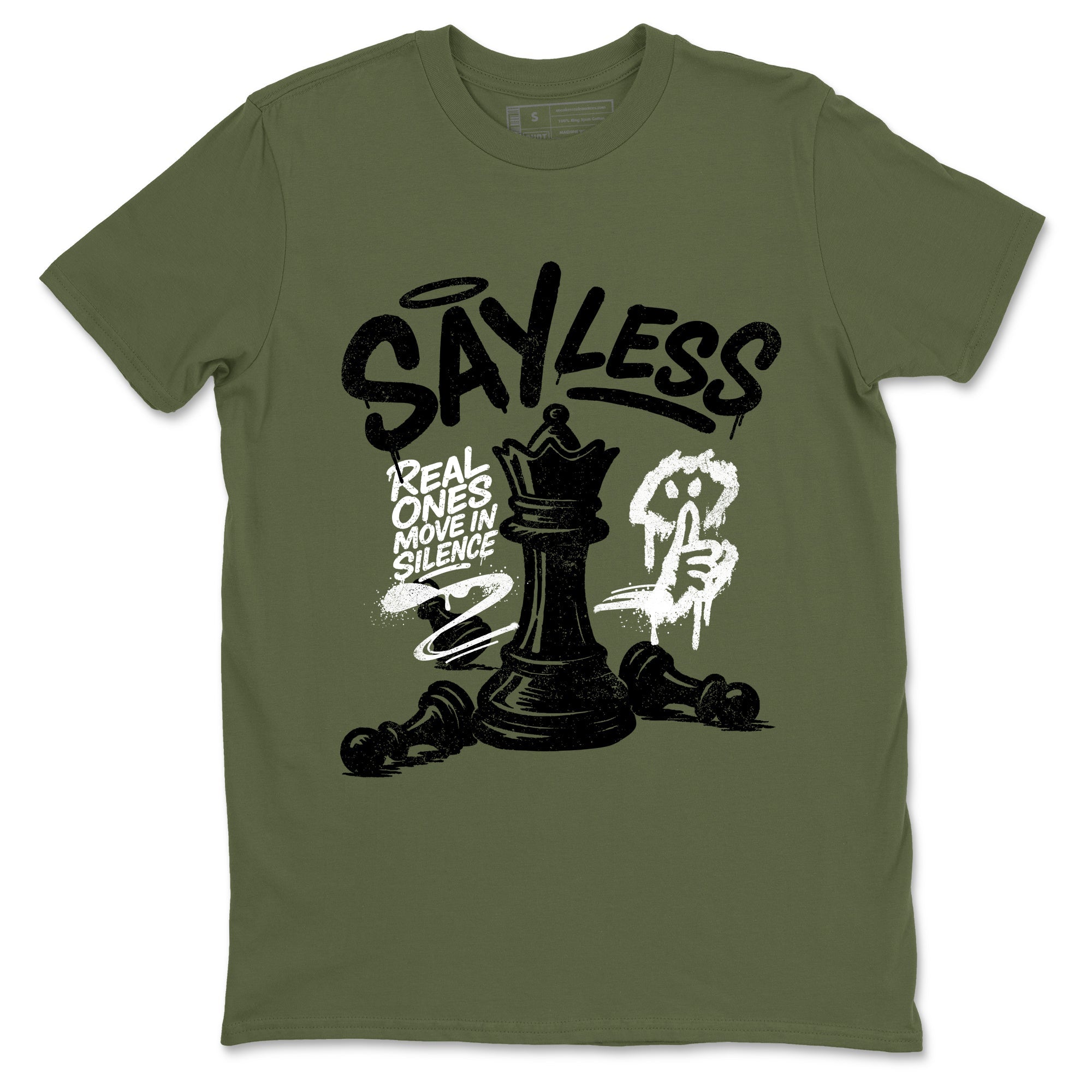 Sneaker Threads – Sneaker Threads To Match Air Jordan 3 Family Affair Shoes – Say Less Tee Military Green 2