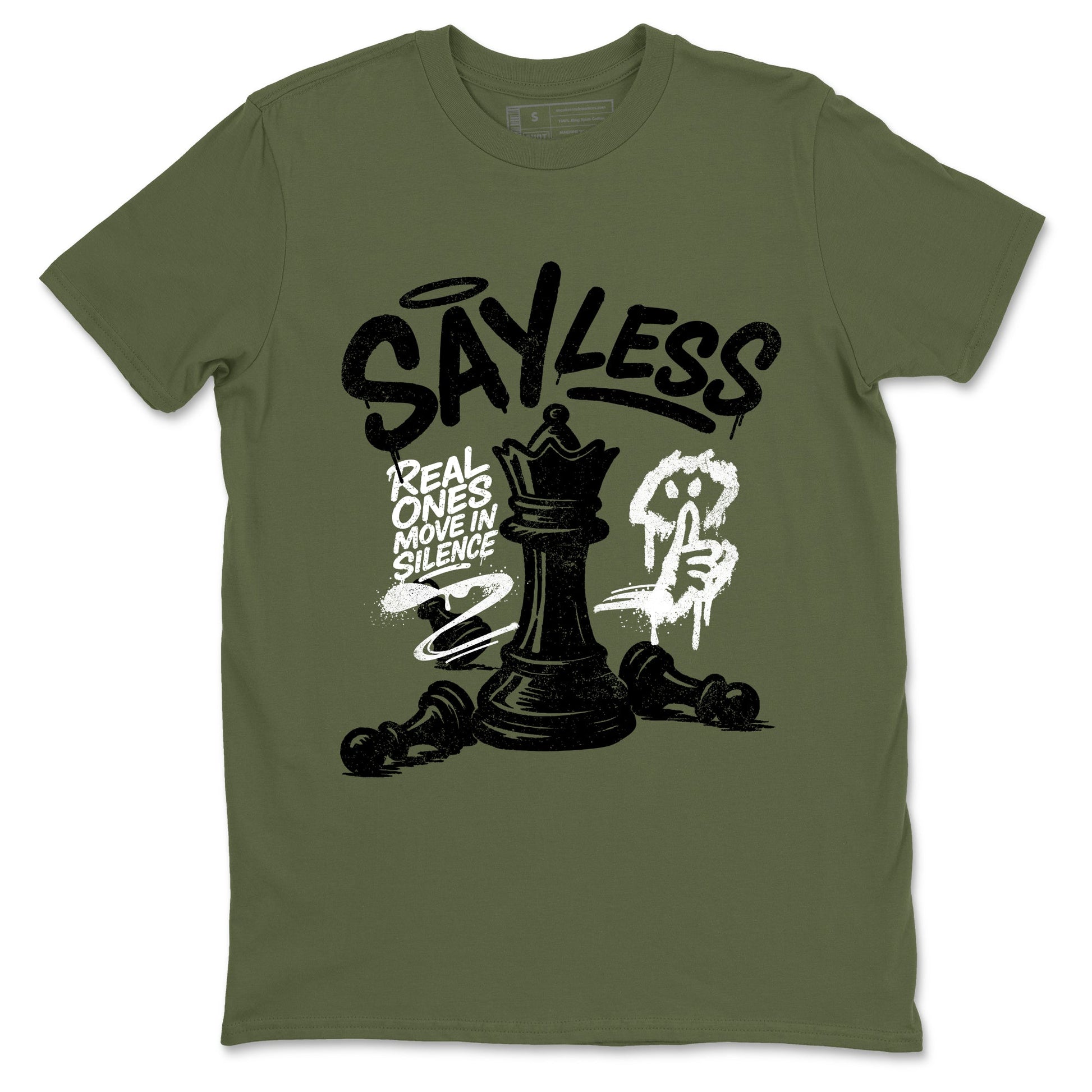 Sneaker Threads – Sneaker Threads To Match Air Jordan 3 Family Affair Shoes – Say Less Tee Military Green 2