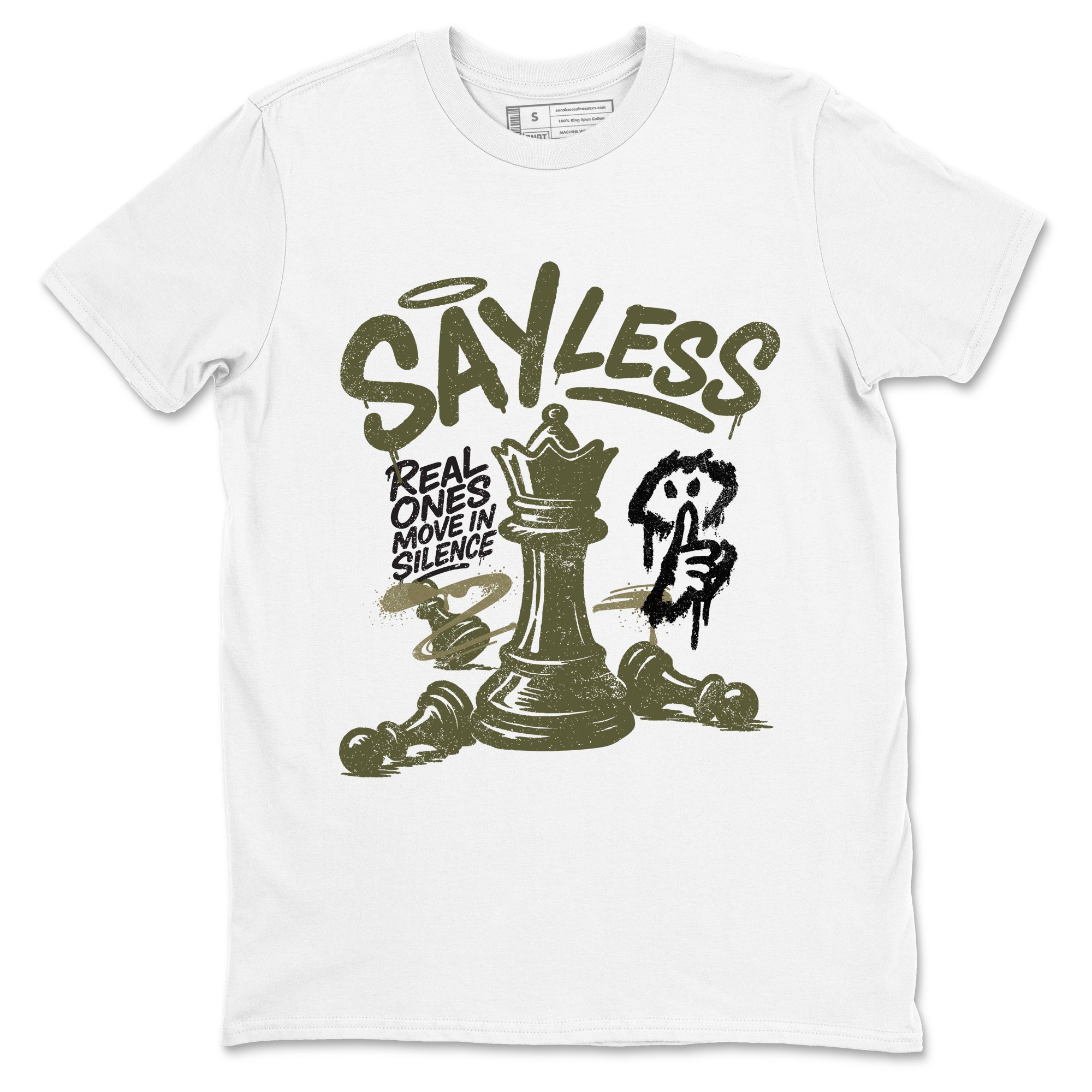 Sneaker Threads – Sneaker Threads To Match Air Jordan 3 Family Affair Shoes – Say Less Tee White 2