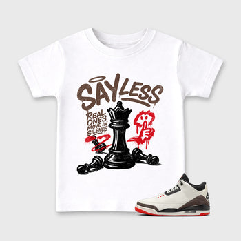 Sneaker match tees – Sneaker Tees To Match Air Jordan 3 World's Best Dad Shoes – Say Less Kids T-Shirt White 1