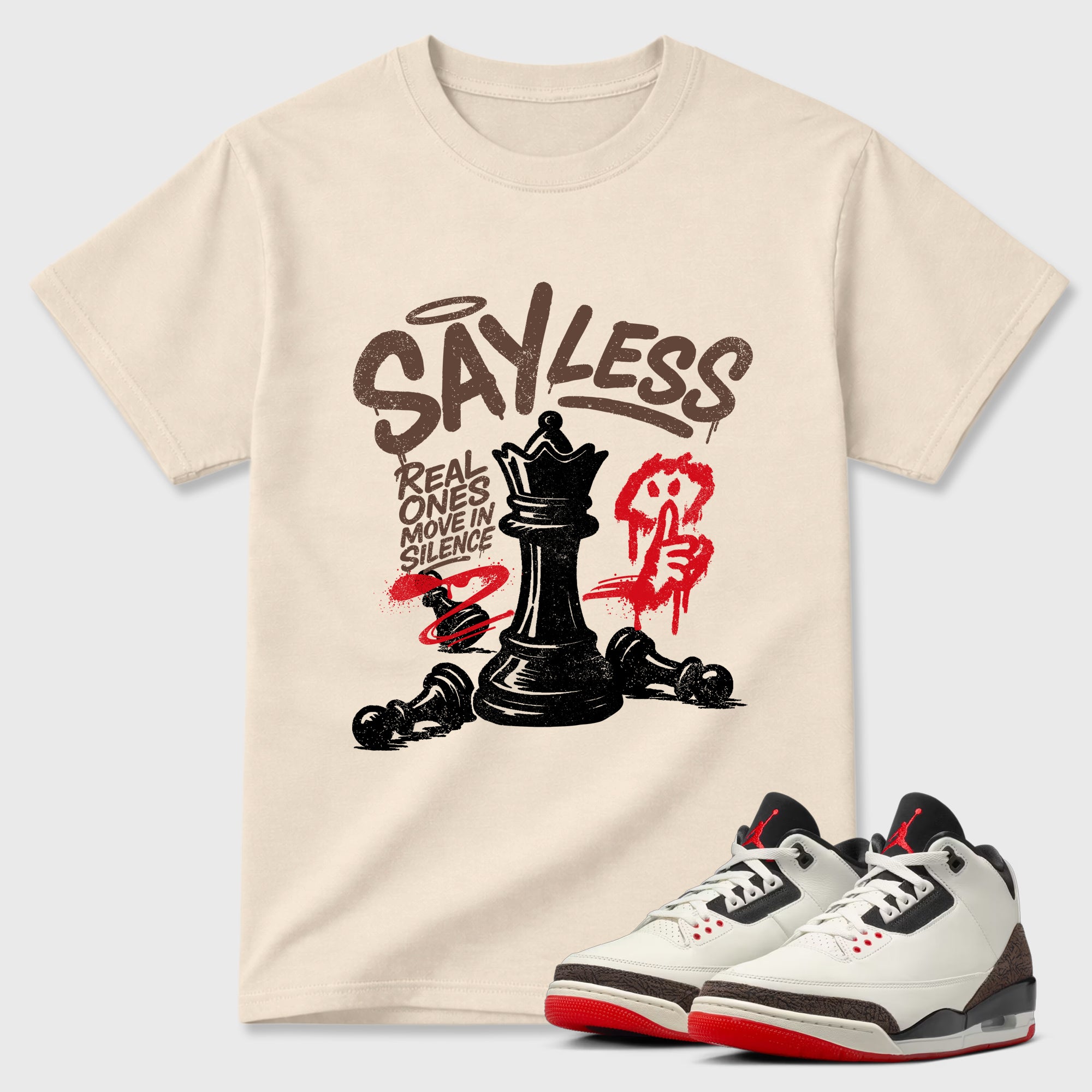 Sneaker match tees – Sneaker Tees To Match Air Jordan 3 World's Best Dad Shoes – Say Less Tee Natural 1