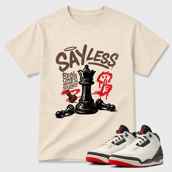 Sneaker match tees – Sneaker Tees To Match Air Jordan 3 World's Best Dad Shoes – Say Less Tee Natural 1