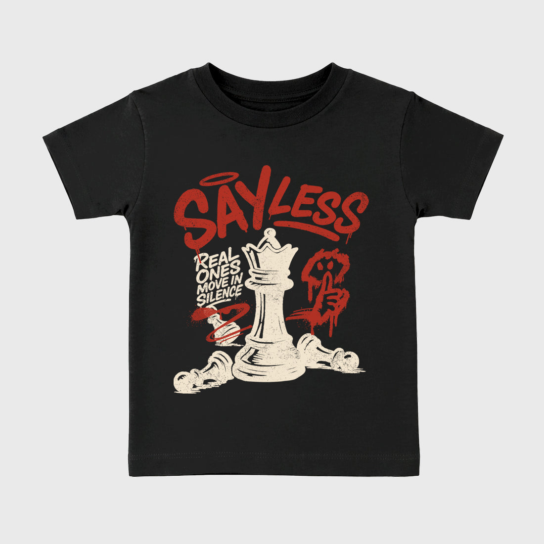 Perfect Sneakerhead Fashion Outfits – Sneaker Tees To Match Air Jordan 4 Brick After Brick Shoes – Say Less Kids Graphic T-Shirt Black 2
