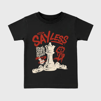 Perfect Sneakerhead Fashion Outfits – Sneaker Tees To Match Air Jordan 4 Brick After Brick Shoes – Say Less Kids Graphic T-Shirt Black 2