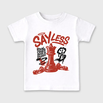 Perfect Sneakerhead Fashion Outfits – Sneaker Tees To Match Air Jordan 4 Brick After Brick Shoes – Say Less Kids Graphic T-Shirt White 2