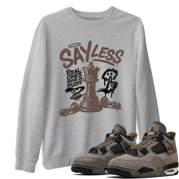 Sneaker match tees – Sneaker Tees To Match Air Jordan 4 Cave Stone Shoes – Say Less Tee Heather Grey 1