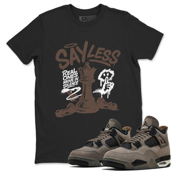 Sneaker match tees – Sneaker Tees To Match Air Jordan 4 Cave Stone Shoes – Say Less Tee Black 1