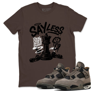 Sneaker match tees – Sneaker Tees To Match Air Jordan 4 Cave Stone Shoes – Say Less Tee Dark Chocolate 1