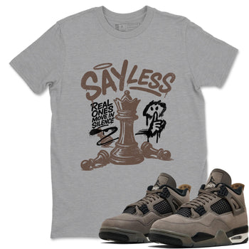 Sneaker match tees – Sneaker Tees To Match Air Jordan 4 Cave Stone Shoes – Say Less Tee Heather Grey 1