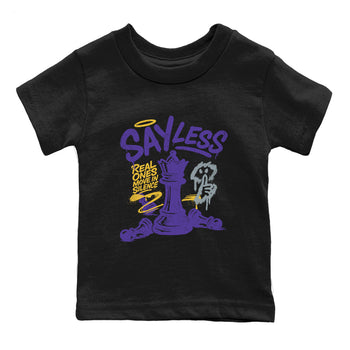 Sneaker match tees – Sneaker Tees To Match Air Jordan 4 Lakeshow Shoes – Say Less Kids T-Shirt Black 2