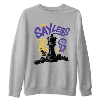 Sneaker match tees – Sneaker Tees To Match Air Jordan 4 Lakeshow Shoes – Say Less Tee Heather Grey 1