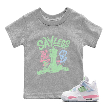 Best Sneakerfits graphic tee – Perfect Valentine's Day outfits to match Air Jordan 4 Valentines Day Kids – Say Less Kids T-Shirt Heather Grey 1