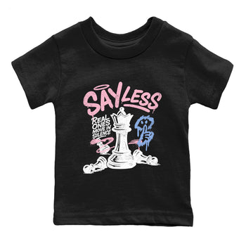 Sneaker match tees – Sneaker Tees To Match Air Jordan 5 Medium Soft Pink Shoes – Say Less Kids T-Shirt Black 2